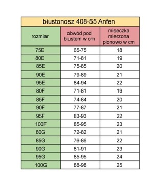 Biustonosz 90E bordowy koronka fiszbiny Anfen