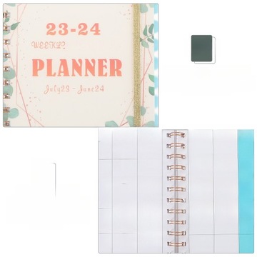 2023 AGENDA BOOK PRZENOŚNY PLANER NOTATNIK PROJEKT ORGANIZER NOTATNIKA SPINACZ