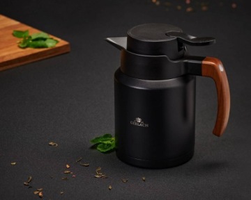 Термос для напитков Gerlach NATUR 1,2 л черный PREMIUM