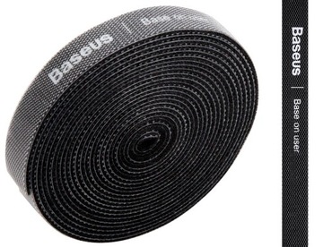 Taśma rzepowa do organizacji mocowania kabli 3m.