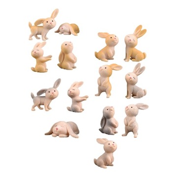 Figurka króliczka Królik Model w pozycji mikropejzażu