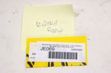 JE069 Mercedes Vito W447 Osłona Ramka Radia