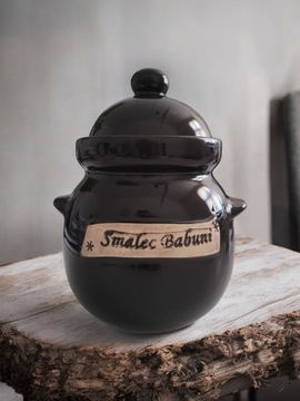 Керамическая кастрюля, керамический контейнер для сала, 1,7л.