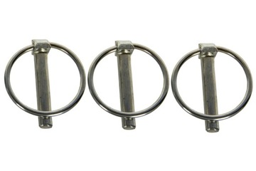 Zawleczki Przetyczki Składane Sprężynowe Proste Zestaw 26szt. Ocynk Kramp