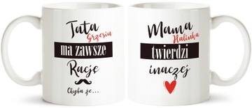 Zestaw Kubków Prezent Dla Mamy i Taty Rodziców