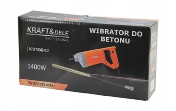 Вибратор для бетона Kraft&Dele 1400 Вт 18000 об/мин