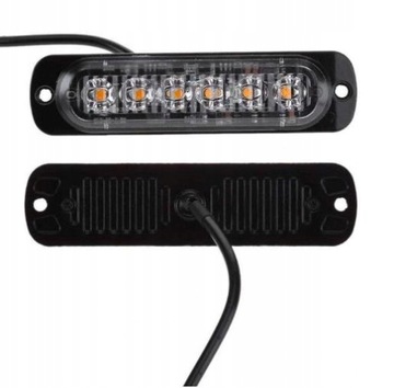 4 шт. светодиодные стробоскопы оранжевые лампы 24 В