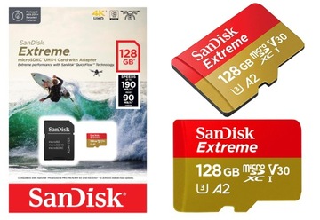 Карта памяти SANDISK Extreme microSDXC 128 ГБ