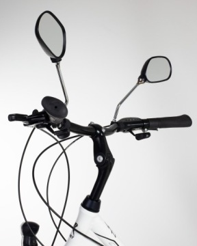 ВЕЛОСИПЕДНЫЕ ЗЕРКАЛА ЗАДНЕГО ВИДА СО ОТРАЖАЮЩИМИ СРЕДСТВАМИ 2 ШТ. ДЛЯ КОМПЛЕКТА РУЛЯ ВЕЛОСИПЕДА