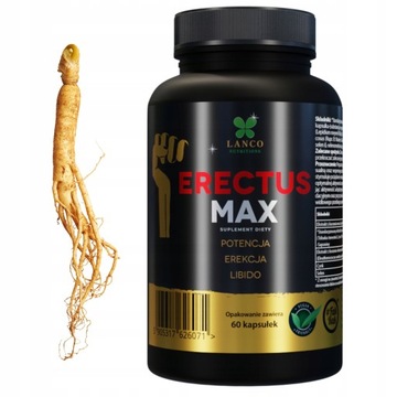 ERECTUS MAX Mocne Tabletki na POTENCJE erekcje SEX Lanco