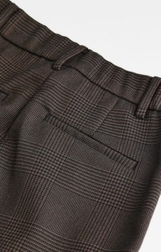 H&M Eleganckie spodnie z wysokim stanem kratka 38 M G22