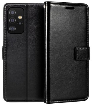 Чехол-кошелек кожаный для SAMSUNG GALAXY A52 5G + Стекло