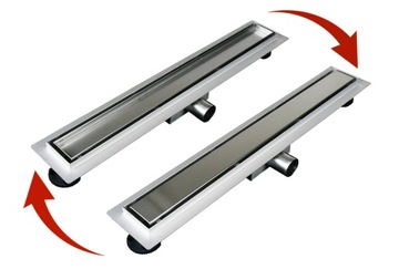 AQUAUNO 2в1 ЛИНЕЙНЫЙ СЛИВ 120 СМ НИЗКИЙ СИФОН СТАЛЬ