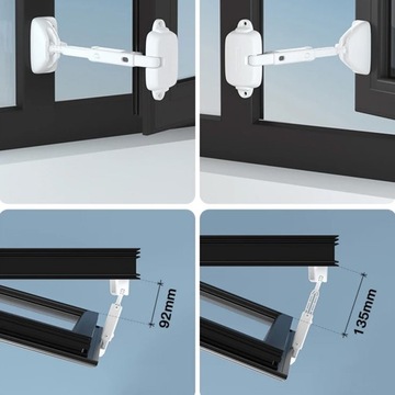 BLOKADA OKNA ZABEZPIECZENIE do okien DRZWI OGRANICZNIK OKIENNY REGULATOR