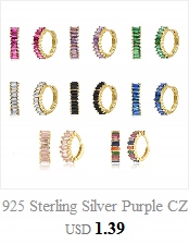 Aide S925 Silver Colorful Earrings For Women