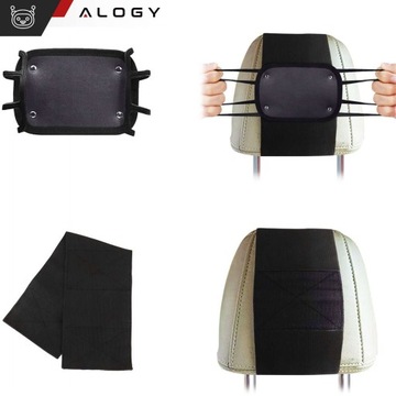 АВТОДЕРЖАТЕЛЬ ДЛЯ ПЛАНШЕТА И ТЕЛЕФОНА НА ПОДГОЛОВНИКЕ АВТОМОБИЛЯ STRONG VELCRO