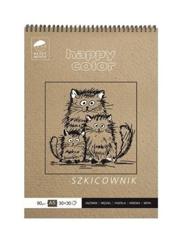 HappyColor szkicownik A5 60k 90g blok szkicowy