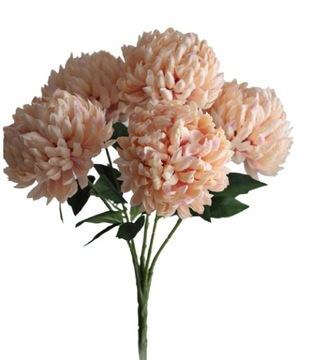 CHRYZANTEMA BUKIET SZTUCZNE KWIATY 47cm 5x GAŁĄZKA