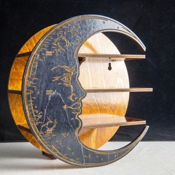 Dekoracja wnętrza Moon Crystal Shelf