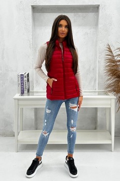 DZ9153 r M ЖЕНСКИЙ УТЕПЛЕННЫЙ ЖИЛЕТ С МАКСИМАЛЬНЫМИ РУКАВАМИ