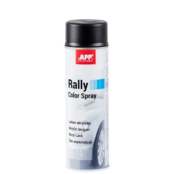 APP RALLY COLOR SPRAY 500ML LAKIER CZARNY MAT