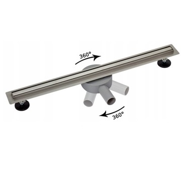 ВРАЩАЮЩИЙСЯ ЛИНЕЙНЫЙ СЛИВ SLIM DL03 SATIN 90 СМ