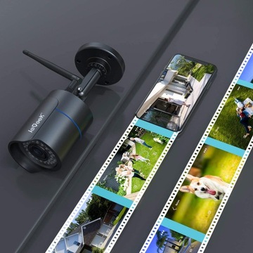 2X KAMERA ZEWNĘTRZNA MONITORING 1080 HD IP66 WIFI