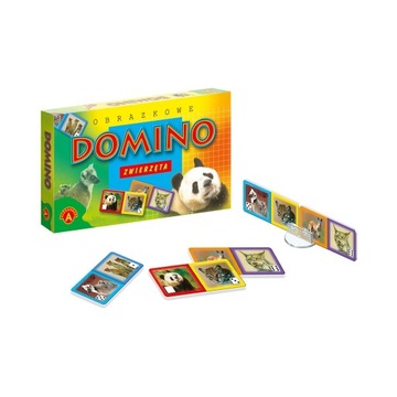 DOMINO OBRAZKOWE ZWIERZĘTA DOMOWE 4+