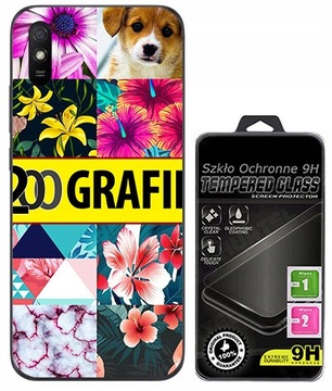 Etui Cienki Silikon FOTO do Xiaomi Redmi 9A Szkło