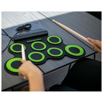 NN ROLL UP DRUM PAD СКАЧИВАЕМЫЙ ЭЛЕКТРОННЫЙ НАБОР БАРАБАННЫХ USB MP3 СИЛИКОНОВЫЙ НАБОР