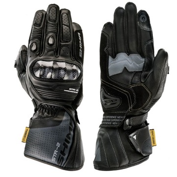Rękawice motocyklowe SHIMA STR-2 BLACK GRATISY