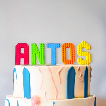 3D БУКВЫ украшения для торта блоки с буквами Украшения для торта для детей ЭКО