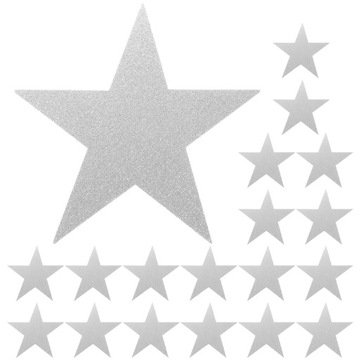 30 SZT. PAPIEROWE WYCIĘCIA PENTAGRAMOWE DELIKATNE