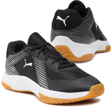 Buty Puma halowe czarne sportowe Varion Junior 106585 03 35