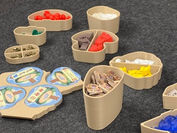 Вставка подходящая для игры Everdell Far Shore, контейнеры