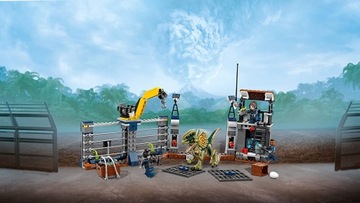 LEGO JURASSIC WORLD 75931 Нападение дилофозавра на аванпост с пистолетом-динозавром