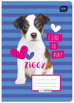 БЛОКНОТ А5, 16 ЛИСТОВ, ГЛАДКИЙ СМЕШАННЫЙ УЗОР, ИНТЕРПЕЧАТАННЫЙ