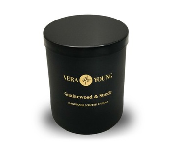 Świeca Sojowa Zapachowa VERA YOUNG BLISS Guaiacwood & Suede 220g 70h