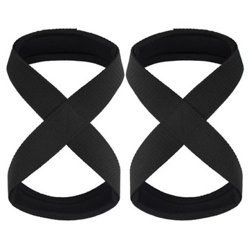 Padded Figure 8 Straps Deadlift Weight Lifting Wrist Straps Power Lifters