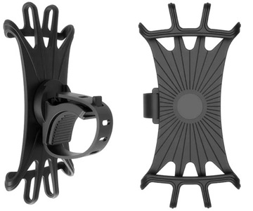 РЕЗИНОВЫЙ ДЕРЖАТЕЛЬ ДЛЯ ТЕЛЕФОНА, СМАРТФОНА, ВЕЛОСИПЕДА, МОТОРА СКУТЕРА, ВРАЩАЮЩИЙСЯ НА 360°