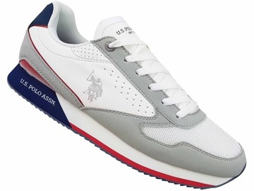 U.S. POLO ASSN SNEAKERS BUTY MĘSKIE LEKKIE SZARE