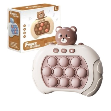 POP IT АРКАДНАЯ ИГРА АНТИСТРЕСС ЭЛЕКТРИЧЕСКАЯ ПРО КОНСОЛЬ С ОСВЕЩЕНИЕМ МЕДВЕДЬ