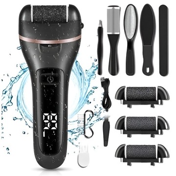 ЭЛЕКТРИЧЕСКАЯ НАПИЛОЧНАЯ МАШИНА ДЛЯ НАПОЛНЕНИЯ ПЯТОК НАБОР ТЕРК LCD ИЗ 6 ВАЛИКОВ ТЕРКА XXL