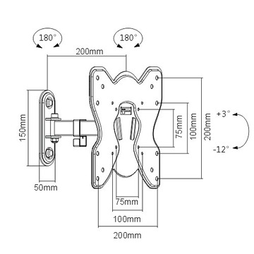 Uchwyt TV LCD / OLED KMA20-221 23''-42'' Signal
