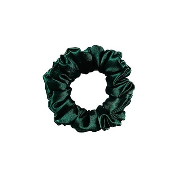 Gumka do włosów satynowa MINI scrunchie Zielony