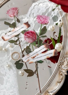 Rośliny Poezja Seria Róże Naklejki PET dla majsterkowiczów Scrapbooking Zawijanie Deco