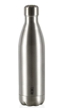 BUTELKA TERMICZNA TERMOS 800ML 0,8L STALOWA WYTRZYMAŁA TURYSTYCZNA NAKLEJKI