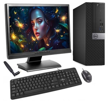 ZESTAW BIUROWY PC Dell 7050 SFF i3 6100 8GB 480GB SSD WIN10 + MONITOR 24