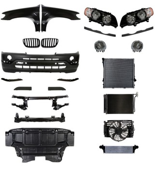 BMW X5 E53 99-03 NÁRAZNÍK PAS SVĚTLO