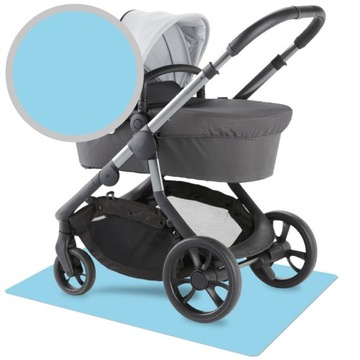 Глубокий коврик для коляски 70х100см, защита пола.